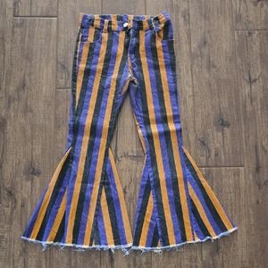 Striped Flared Kids Jeans